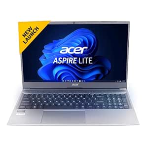 Acer Aspire Lite 12th Gen Intel Core i5-1235U Premium Laptop (16 GB RAM/1 TB SSD/Win11 Home/Intel Graphics) AL15-52, 39.62cm (15.6") Full HD Display, White Backlit Keyboard, Steel Gray, 1.59KG