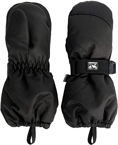 HIGHCAMP Toddler/Kids Snow‘s Up Ski Mittens Waterproof Easy On Stay On Gauntlet