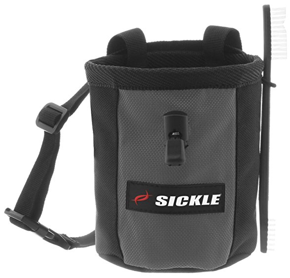 Sickle Retro Chalk Bag with FREE Belt and M-16 Climbing Brush ($9 Bonus)