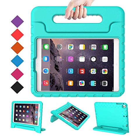 BMOUO Kids Case for iPad 2 3 4 - Shockproof Light Weight Convertible Handle Stand Case Cover for Apple iPad 9.7 Inch (iPad 2nd 3rd 4th Generation) - Turquoise