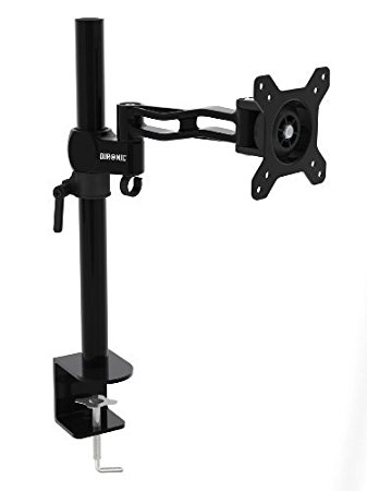 Duronic DM351X2 Single LCD LED Desk Mount Arm Monitor Stand Bracket with Adjustability (Tilt ±15°|Swivel 180°|Rotate 360°)   10 Year Warranty
