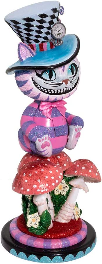 Kurt S. Adler HA0573 Hollywood Cheshire Cat Nutcracker, Multi-Colored