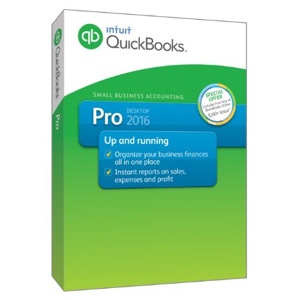 QuickBooks Pro 2016 Small Business Accounting Software with Free QuickBooks Online Essentials