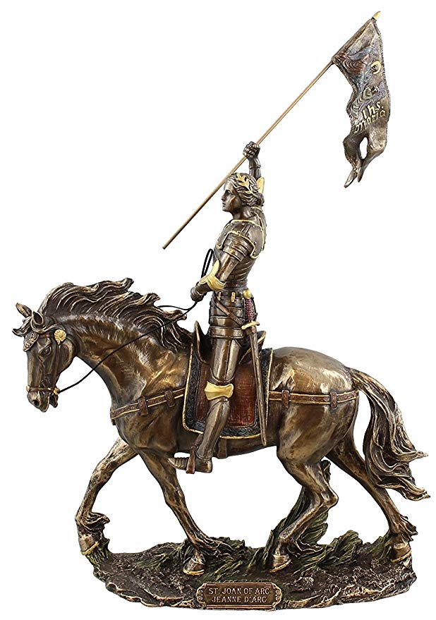 Sale - Joan of Arc on Horse Back with Flag