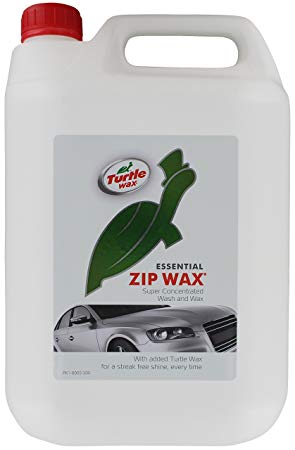 Turtle Wax 52824 Zip Super Concentrated Car Wash Shampoo & Wax 5 Litre