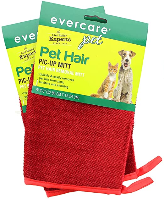 Evercare Pet Hair Remover Glove Pic-Up Mitt - 2 Pack
