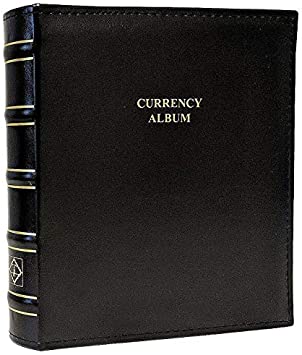 Lighthouse Classic Design Currency Album 3-Ring Binder for Graded Banknotes with 20 Single Bill Pages