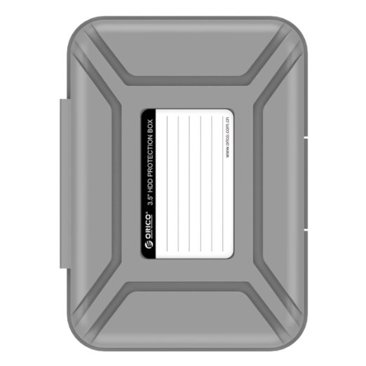 ORICO 3.5 Inch Hard Drive Protector 3.5 Inch HDD Protective Box / Storage Case-Gray
