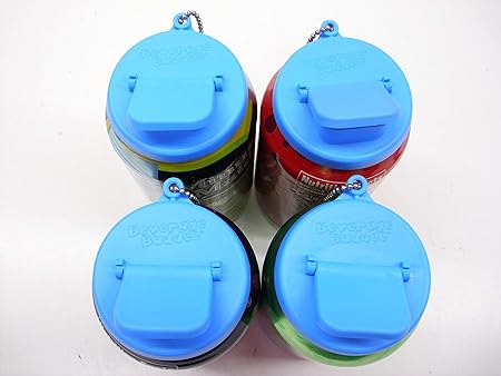 Beverage Buddee Can Cover - Best Can Cover For Standard Size Soda/Beer/Energy Drink Cans - Made In The USA - BPA-PCB Free - 4 pack (Blue - Keychain)