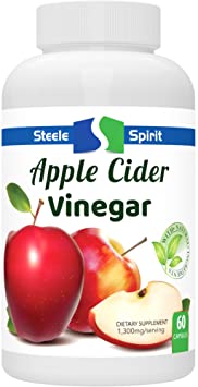 Extra Strength Apple Cider Vinegar Capsules - Weight Loss, Digestion, Detox Cleanse Supplement - Non GMO