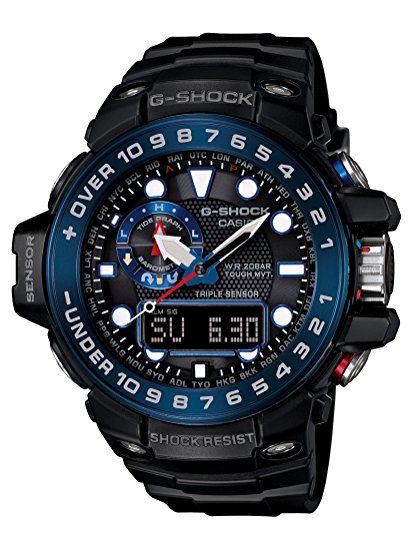Casio Men's G-Shock GWN1000B-1B Black Resin Quartz Watch