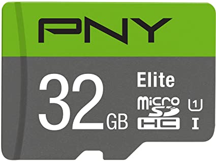 PNY 32GB Elite Class 10 U1 microSDHC Flash Memory Card (P-SDU32GU185DAC-GE)