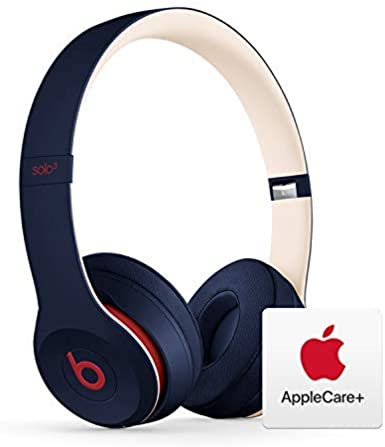 Beats Solo³ Wireless On-Ear Headphones - Apple W1 Chip - Club Navy with AppleCare  Bundle