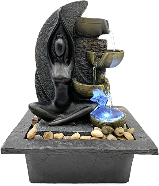 Danner Manufacturing 03822 Danner Home Collection Felicity Meditation Fountain, 8.5 x 7.5 x 11 Inch, 03822, Black