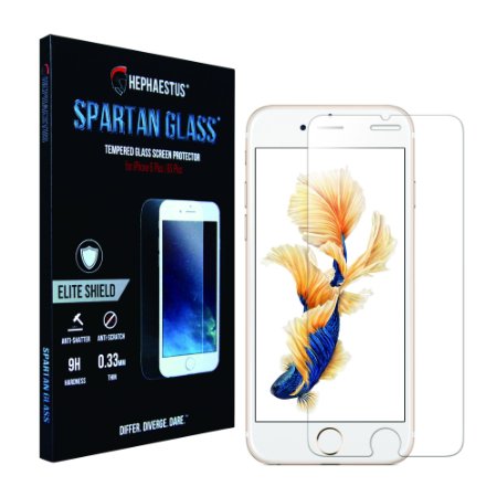 Hephaestus® SPARTAN GLASS® 9H Tempered Glass Anti-Scratch Shatter-Proof Screen Protector for iPhone 6 PLUS and 6S PLUS
