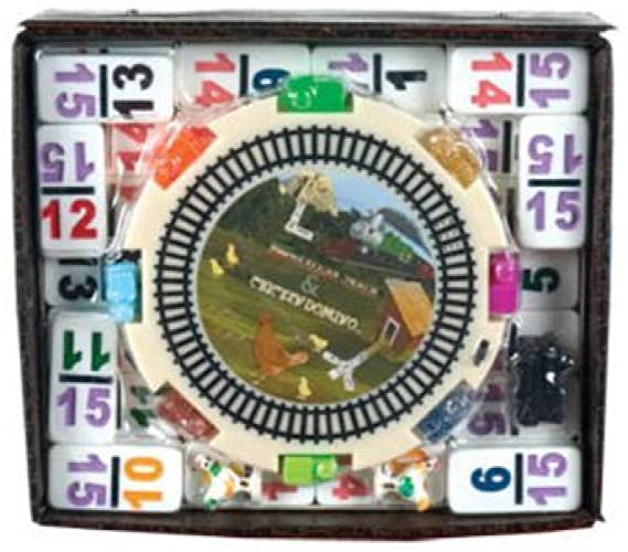 CHH Double 15 Numeral Mexican Train Dominoes with 2-in-1 Hub
