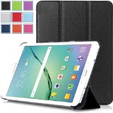Samsung Galaxy Tab S2 97 Case - HOTCOOL Ultra Slim Lightweight SmartCover Stand Case For 2015 Released Samsung Galaxy Tab S2 97-Inch Tablet Black
