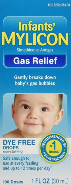 Mylicon Infant Drops Anti-Gas Relief Dye Free formula, 1.0 Fluid Ounce