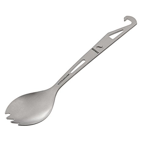 Sickle Titanium Spork with and Built-In Bottle Opener