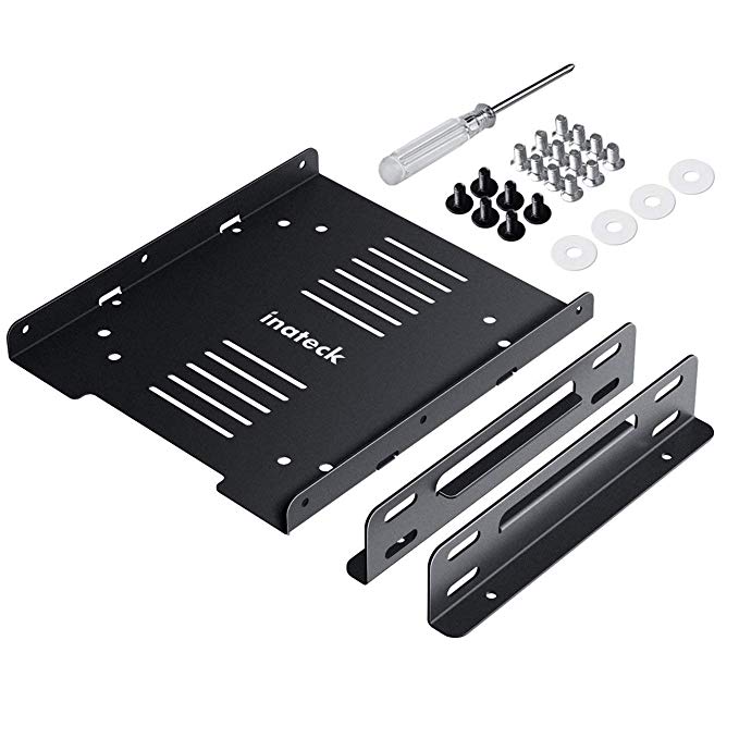 Inateck Hard Drive Mounting Bracket Kit for 2x 2.5 inch SSD/HDD to 3.5 inch Internal HDD Metal Mounting Bracket Adapter Works with PC SSD