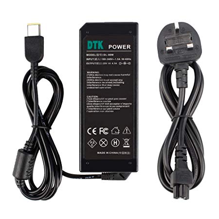 DTK 90W 20V 4.5A Ac Adapter Laptop Charger/Notebook Pc Supply Power source for LENOVO Flex 2 Flex 3 Yoga 11 11S B50-70 G40-30 G40-70 G50-30 G50-45 Connector Size: 11mm x 5mm Power Cord