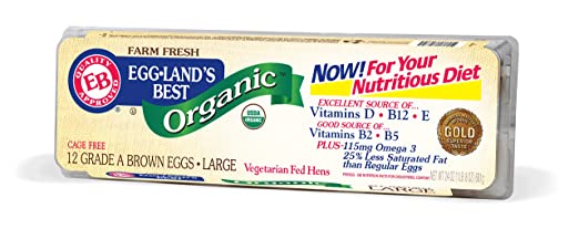 Eggland's Best, Large Organic Brown Eggs, 1 dozen