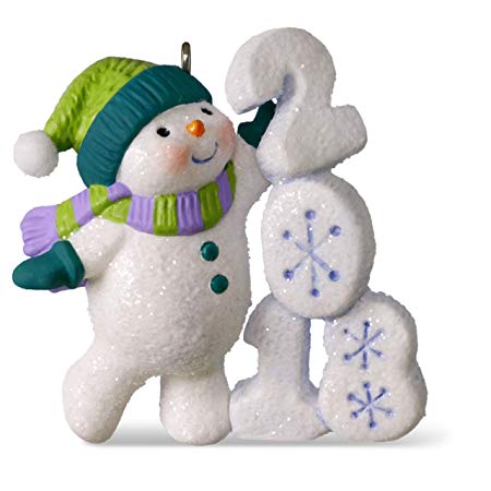Hallmark Keepsake Christmas Ornament 2018 Year Dated, Frosty Fun Decade