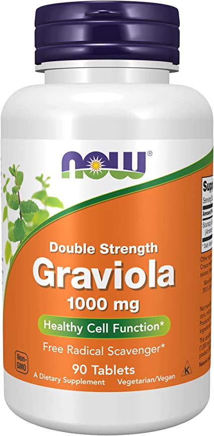 Now Foods Graviola 1000 MG Tablets, 90 Count
