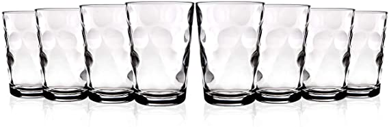 Home Essentials Eclipse 7 oz Luxury Design Juice Glass Set of 8