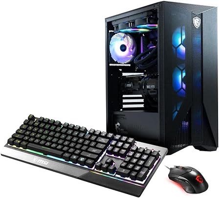 MSI Aegis RS Gaming Desktop: 13th Gen Intel Core i7-13700F Processor; NVIDIA GeForce RTX 4070 12GB GDDR6, 64GB DDR5 RAM, 4TB NVMe SSD   2TB HDD, WiFi 6, Gaming Keyboard and Mouse, Windows 11…