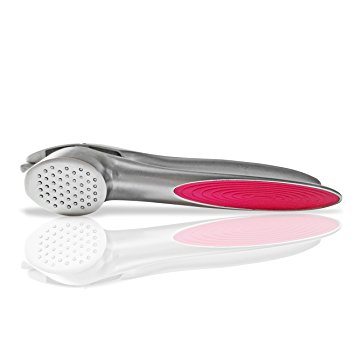 Garlic Press and Peeler - Removes the Skin and Easy to Clean