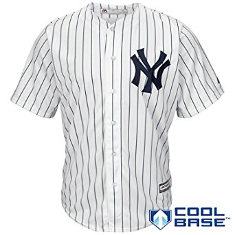 New York Yankees Blank White Youth Cool Base Home Replica Jersey