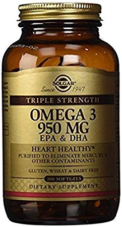 Solgar Triple Strength Omega 3 950mg - Pack of 100 softgels