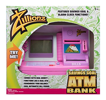 Zillionz Pink Savings Goal ATM