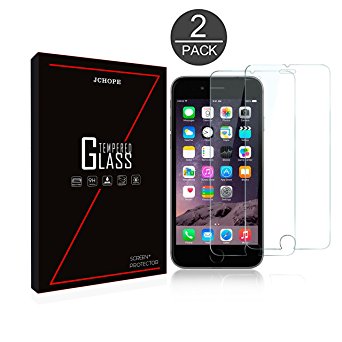 iPhone 7 Plus Screen Protector [5.5 inch][2 Pack] JCHope Screen Protector Tempered Glass, 3D Touch Compatible, No Bubbles, Oil and Scratch Coating, Touch Clear