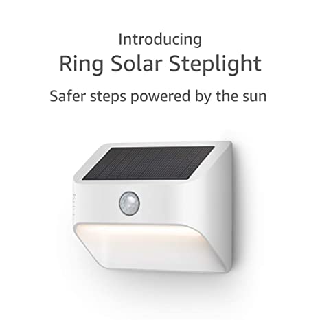 Introducing Ring Solar Steplight – Outdoor Motion-Sensor Security Light, White (Ring Bridge required)