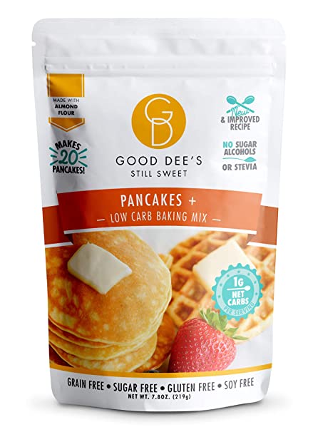 Good Dee's Pancake Mix - Low Carb, Keto Friendly, Diabetic Friendly, Sugar Free, Gluten Free! Just 1g Net Carbs Per Serving!