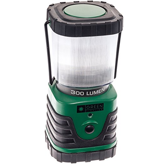 GreenLighting LED Camping Lantern - 300 Lumens Emergency Lantern Light (Green)