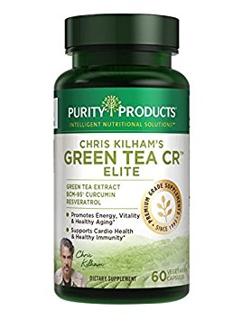 Green Tea CR ELITE (Green Tea   Curcumin   Resveratrol) NEWLY UPDATED - 60 Vegetarian Capsules - 30 Day Supply - from Purity Products