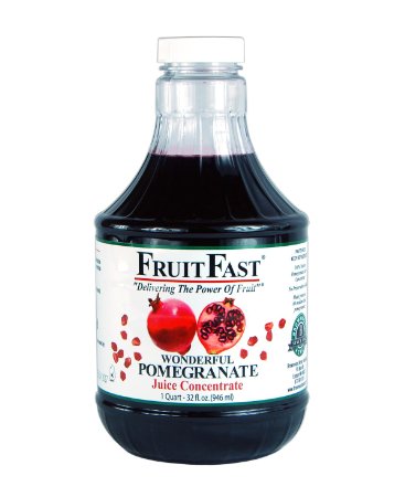 FruitFast - Wonderful Pomegranate Juice Concentrate Cold Filled 64 Day Supply - Price Includes Shipping