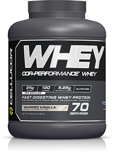 Cellucor Whey Protein Isolate Powder with BCAAs, Post Workout Recovery Drink, Gluten Free Low Carb Low Fat, Whipped Vanilla, 70 Servings