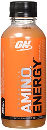 Optimum Nutrition Amino Energy Ready-To-Drink, Orange Blast, Preworkout and Essential Amino Acids with Green Tea and Green Coffee Extract, 12 Count