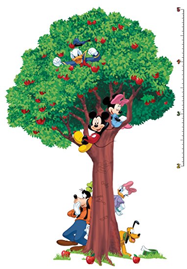 Roommates Rmk1514Slm Mickey And Friends Peel & Stick Growth Chart