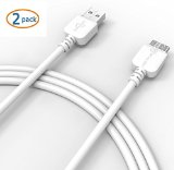 USB 30 Cable  Stalion Stable Micro USB Data Sync and Charging Cord for Samsung Galaxy S5 and Note 3 Lifetime WarrantyWhiteExtra Long 65 Feet2 Meter 2X Superspeed Charger USB 30 Type A to Micro USB Type B Male2-Pack