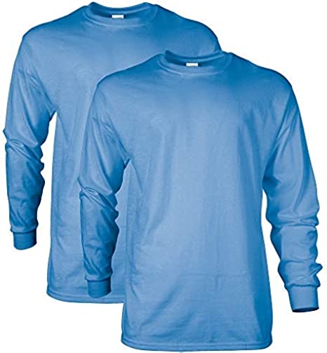 Gildan Men's Ultra Cotton Long Sleeve T-Shirt, Style G2400, Multipack