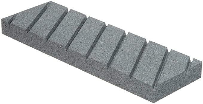 Norton 69936687444 Flattening Stone With Diagonal Grooves For Waterstones, Coarse Grit Silicon Carbide Abrasive, Superbly Flat With Hard Bond, Plastic Case, 9" x 3" x 3/4"