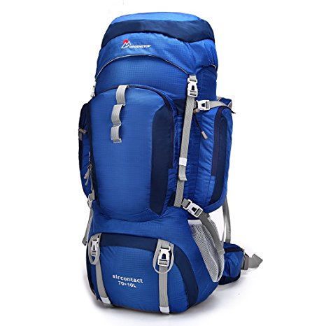 Mountaintop 55L/70L 10L Hiking Backpack Internal Frame Backpack Backpacking Trekking Bag