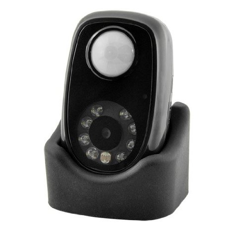 Motion-Activated Mini Spy Camera with Night Vision and 10-Day Battery Life and 1-Year Warranty by SpygearGadgets