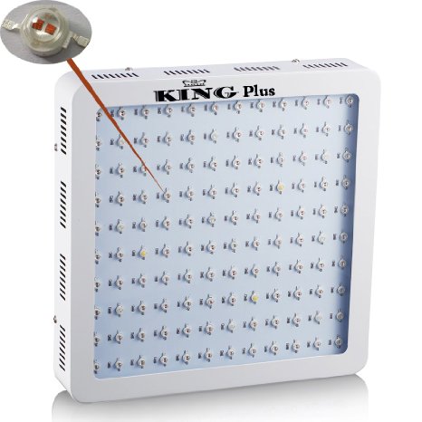 King Plus 1200w Double Chips LED Grow Light Full Specturm for Greenhouse and Indoor Plant Flowering Growing 10w Leds
