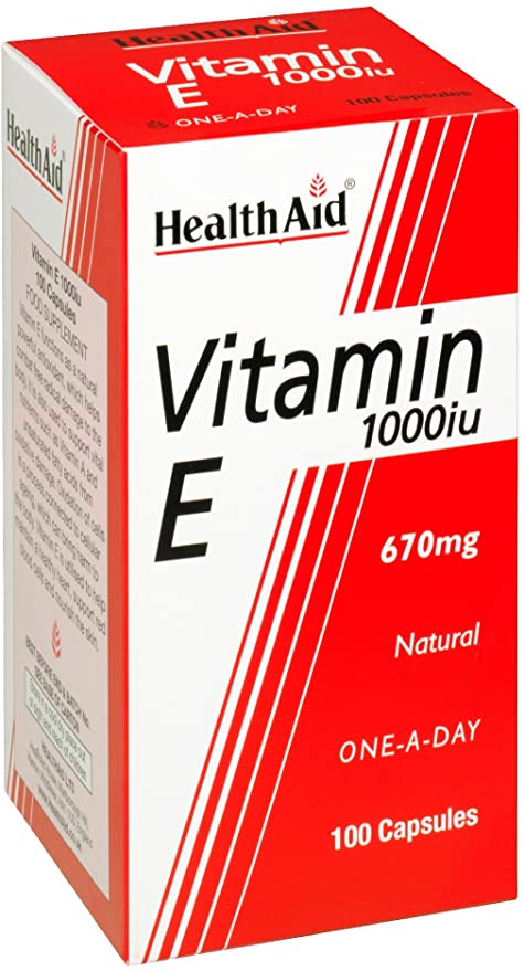 HealthAid Vitamin E 1000iu - 100 Capsules